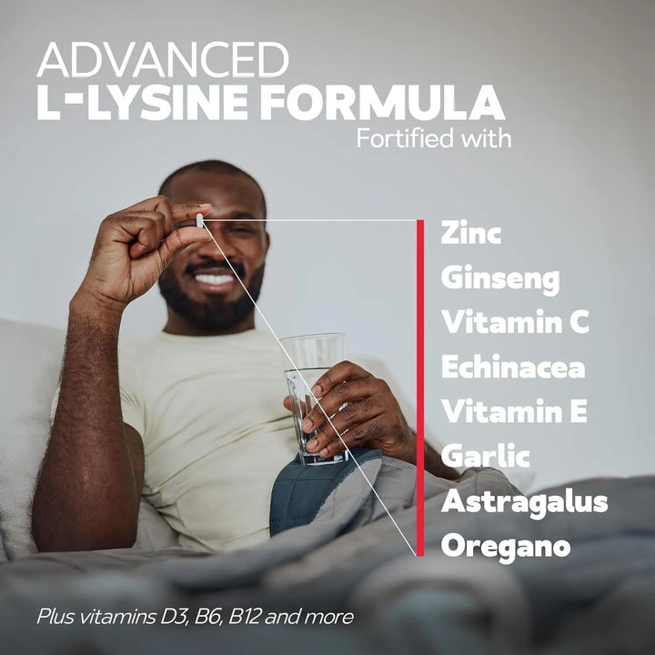 Apoyo Inmunológico Avanzado De Lisina 975 Mg Píldoras Con Zi - Imagen 5