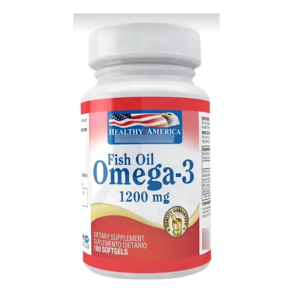 Omega 3 Fish Oil 1200mg 100 Sof - Imagen 1