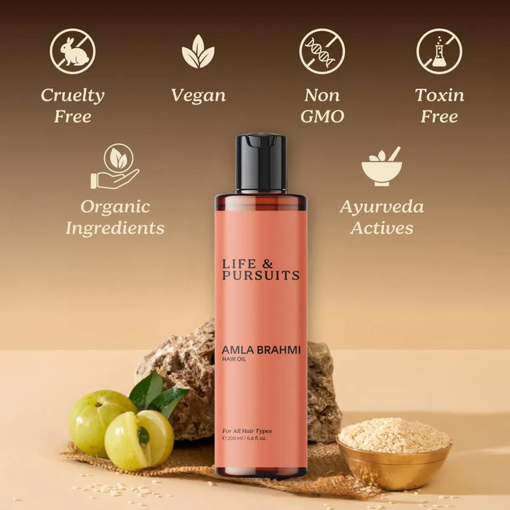 Aceite De Amla Y Brahmi Para Cabello Saludable 200 Ml Mezcla - Imagen 5