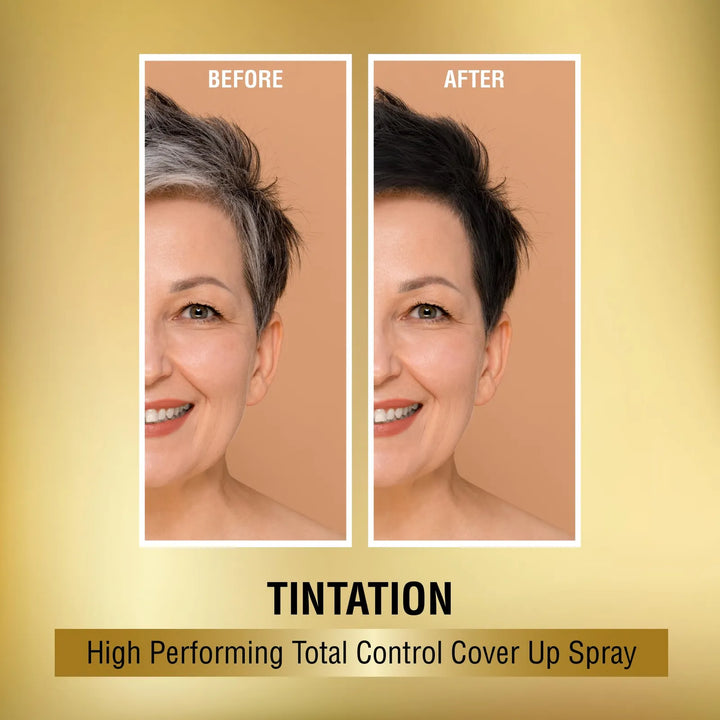 Kiss Tintation Aerosol Coloracion Temporal Cabello TCS01 Negro Con Ace ...