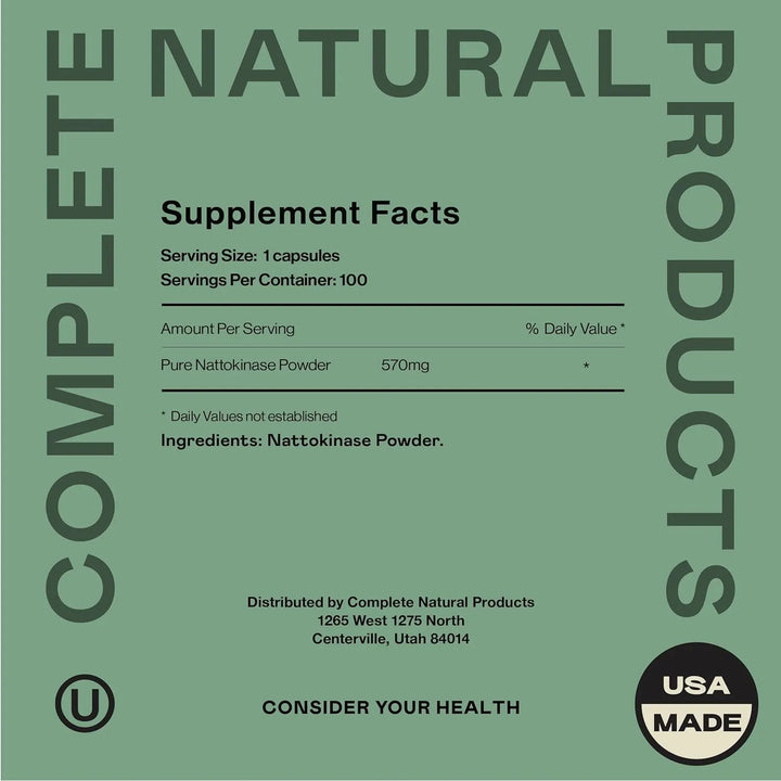 Cápsulas Nattokinase 570 Mg 100 Unidades Apoyo Circulación S - Imagen 2