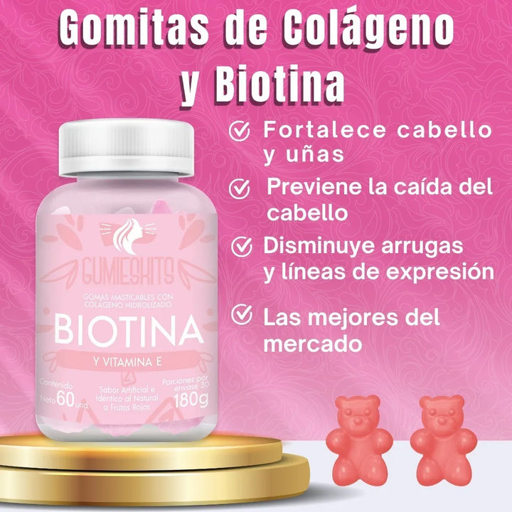 Biotina Colageno Gomas Cabello - Imagen 5