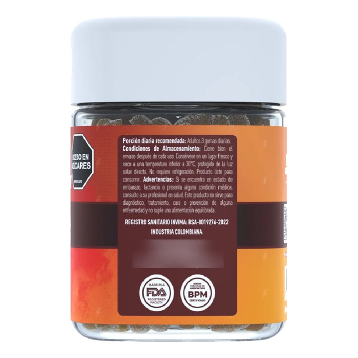 The Gummy Box  Deep Love Libido Sexual Maca + Guaraná + Borojo X 2 Uds Maracuyá - Imagen 4