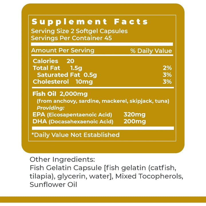 Aceite De Pescado Omega 3 Epa Dha Natural En Cápsulas Blanda - Imagen 6