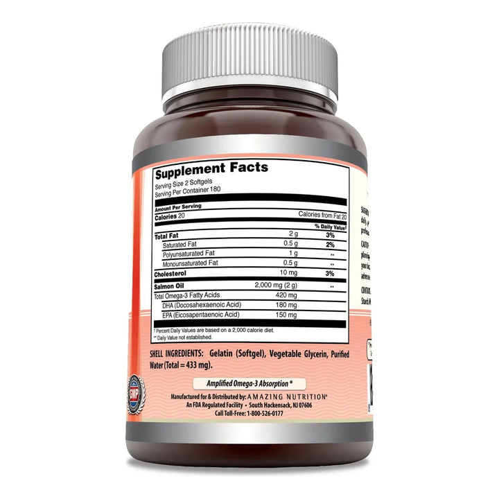 Aceite De Salmón Salvaje De Alaska 2000mg Omega 3 En Cápsula - Imagen 2