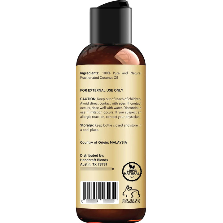 Aceite De Coco Fraccionado 120 Ml Puro Natural Portador Alta Fragancia - Imagen 3