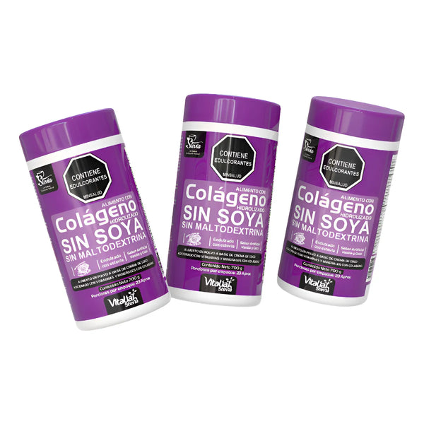 Combo X3 Colágeno Hidrolizado Vainilla Vitaliah - Imagen 1