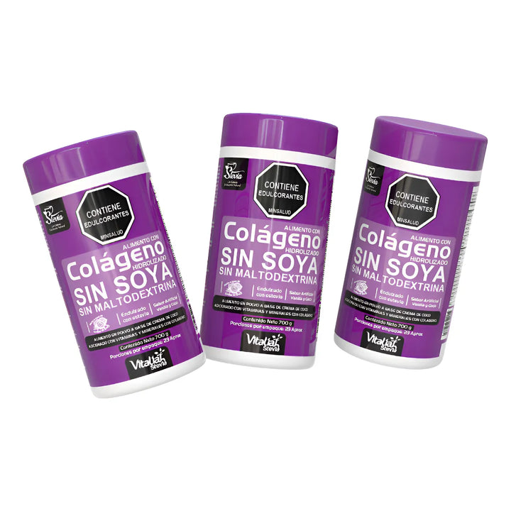 Combo X3 Colágeno Hidrolizado Vainilla Vitaliah - Imagen 1