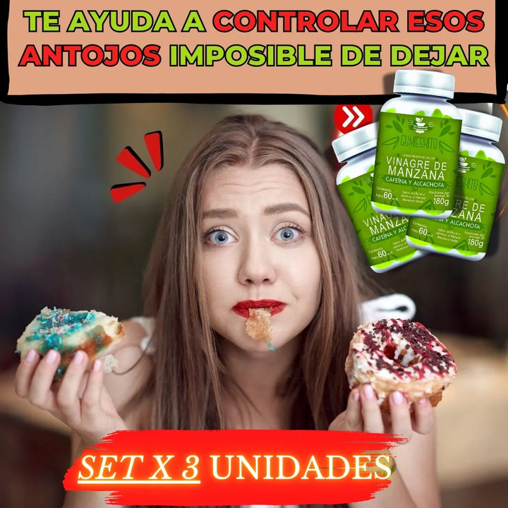 Gomas Adelgazantes Vinagre X3 Limón - Imagen 4