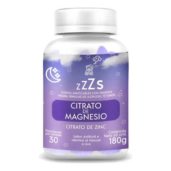 Citrato De Magnesio Gomas Antiestres Relajante Muscular Relaja Gomitas Manzana Verde - Imagen 1