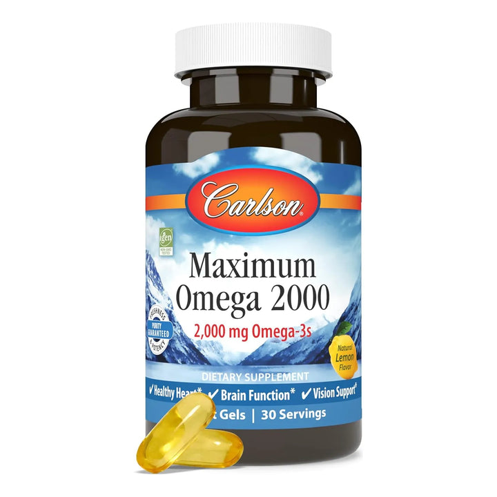 Carlson Maximum Omega 2000 Noruego 2000 Mg Omega 3 60 Cap - Imagen 5