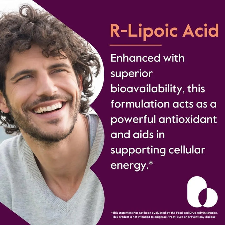 Ácido R-lipoico 200 Mg Mejorado 60 Cápsulas Libres De Estear - Imagen 4