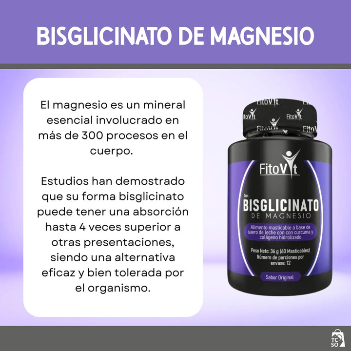 Bisglicinato De Magnesio Original - Imagen 2