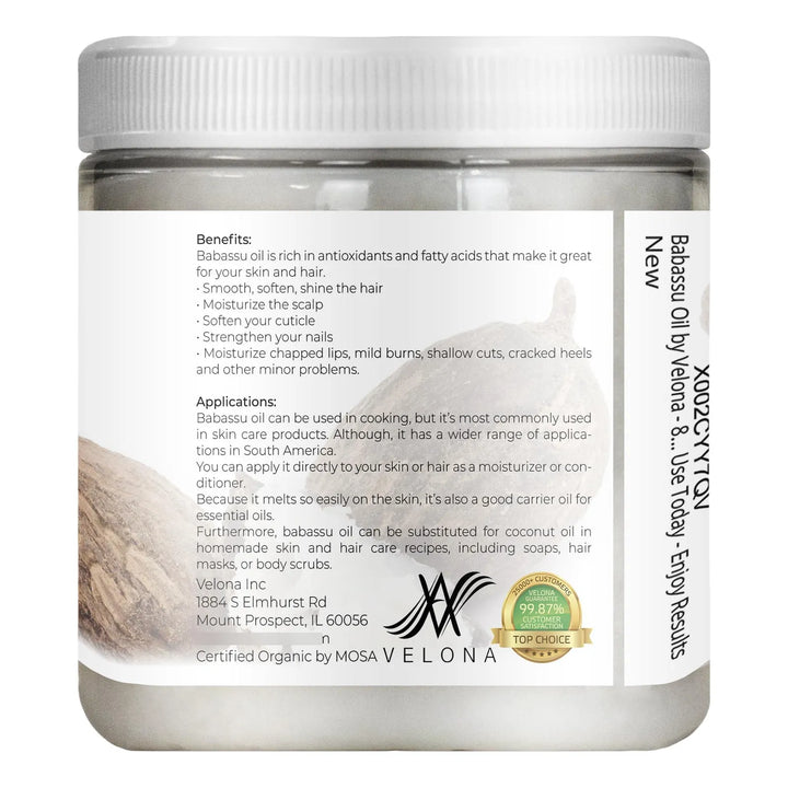 Aceite Babassu Orgánico 235 Mililitros Puro Natural Prensado - Imagen 5