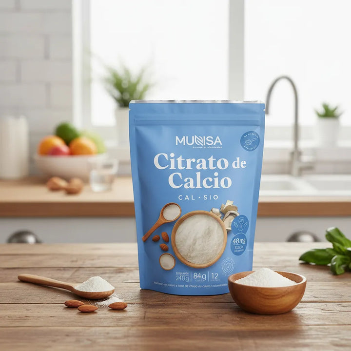 Citrato De Calcio Munsa En Polvo  Fortalece Huesos, Dientes Y Articulaciones Con Energía Y Alta Absorción Diaria - Imagen 2
