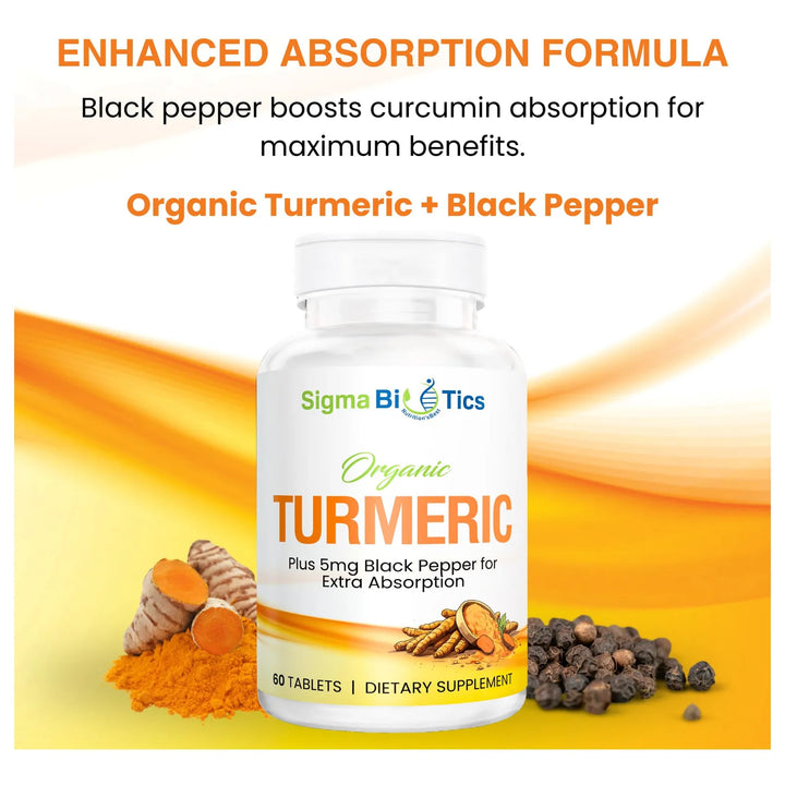 Cúrcuma Orgánica 700 Mg Con Pimienta Negra Apoyo Salud Artic - Imagen 6