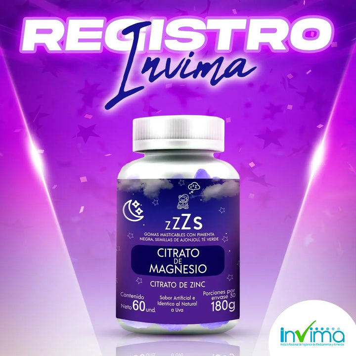 Gomas Para Dormir Sueño Profund Uva - Imagen 2