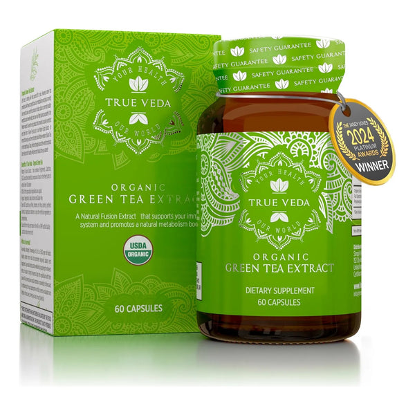 Cápsulas Orgánicas De Extracto De Té Verde Con 50% Polifenol - Imagen 1