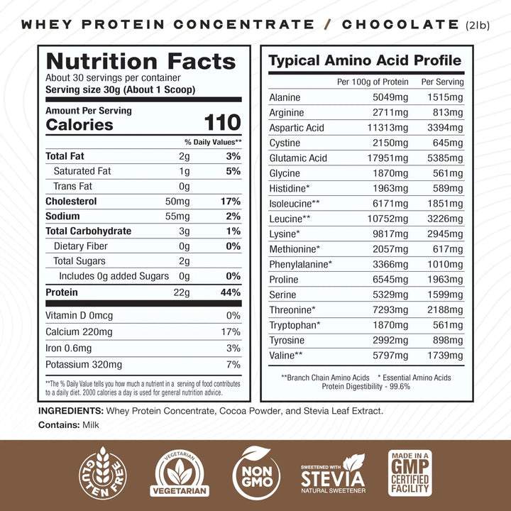 Proteína De Suero Natural Alimentada Con Pasto Sabor Chocola - Imagen 5