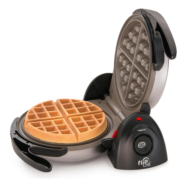 Wafflera Belga Presto Flipside Abatible Ceramica Negra Cocción Perfecta