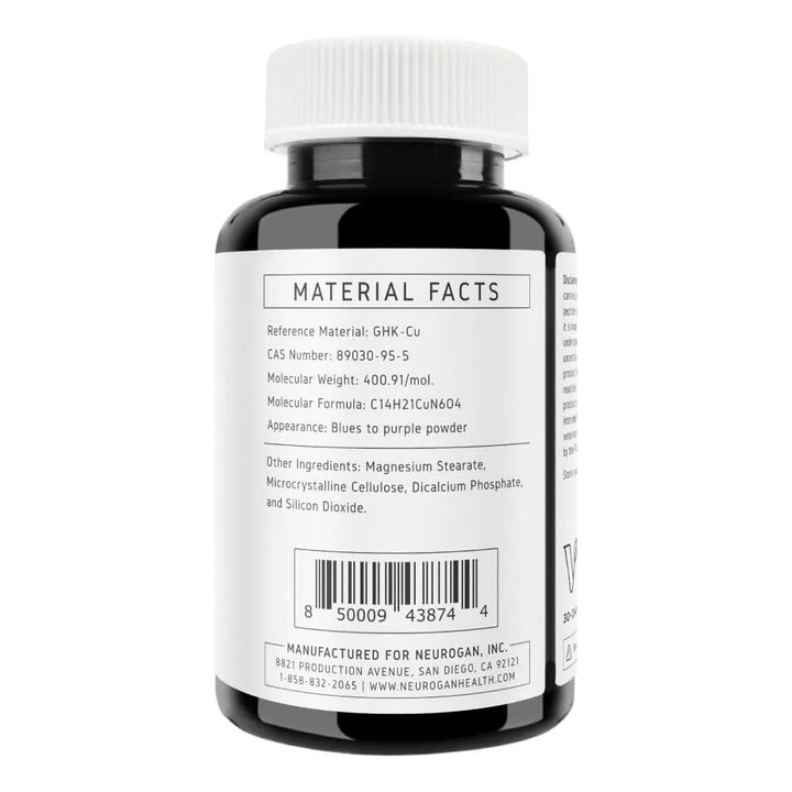 Tabletas De Péptido De Cobre 120 Mcg Cada Una 7200 Mcg Total - Imagen 2