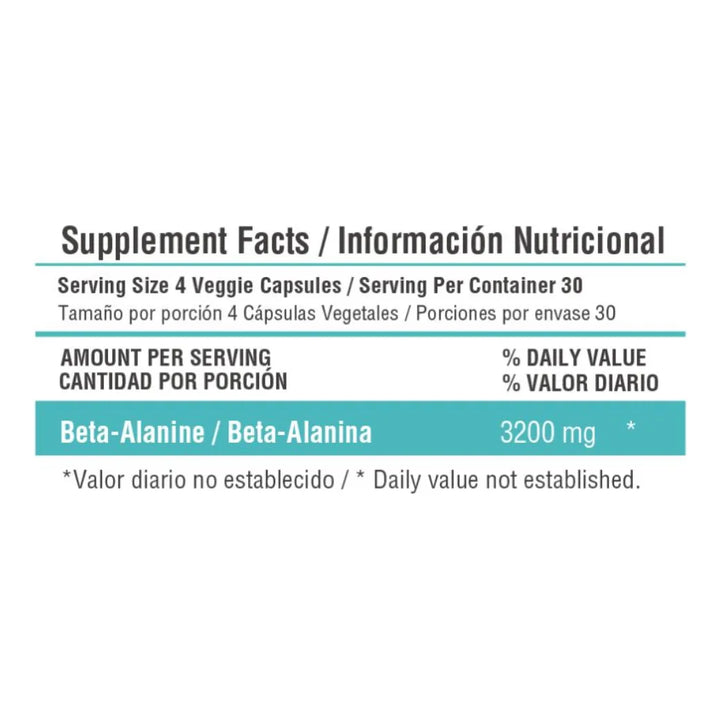 Beta Alanine 3200mg X 120 Caps - Imagen 7