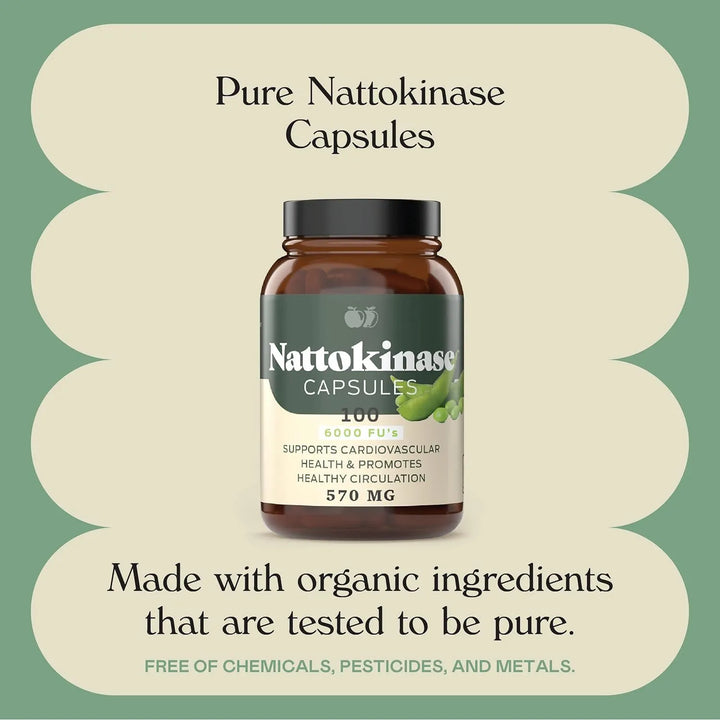 Cápsulas Nattokinase 570 Mg 100 Unidades Apoyo Circulación S - Imagen 6