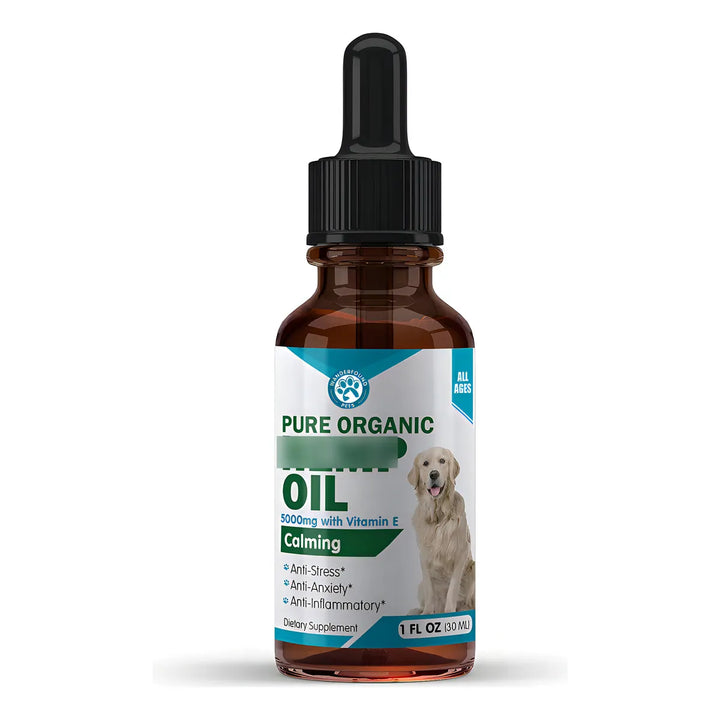 Aceite De Cáñamo 5000 Mg Para Perros Y Gatos Alivio Ansiedad - Imagen 1