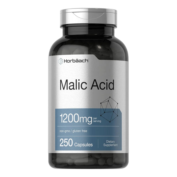Cápsulas De Ácido Málico 1200 Mg 250 Unidades Saludable Y Na - Imagen 1