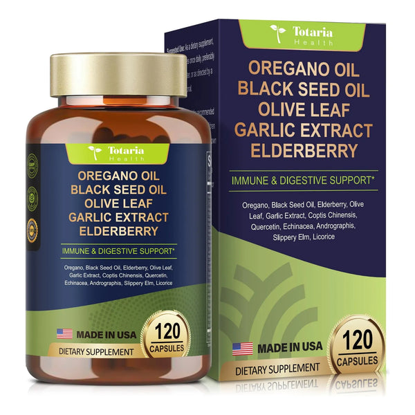 Aceite De Orégano Con Semilla Negra Cápsulas Refuerzo Inmunológico Natural