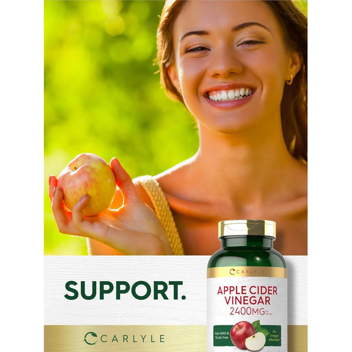 Vinagre De Sidra De Manzana 2400 Mg 100% Natural 240 Cap - Imagen 6