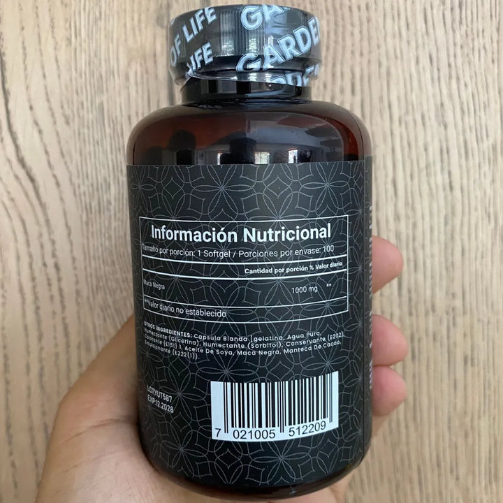 Maca Negra Peruana Pura Original Con Invima X100 Capsulas - Imagen 5