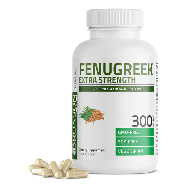 Cápsulas De Polvo De Semillas De Fenogreco Extra Fuerte 300 - Imagen 1