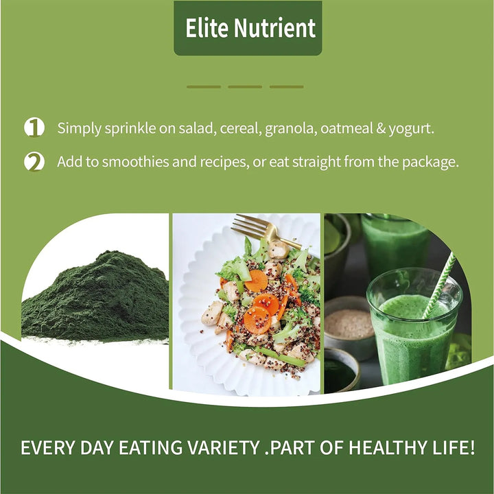 Polvo De Espirulina Orgánica Alto En Proteínas Energizante C - Imagen 3
