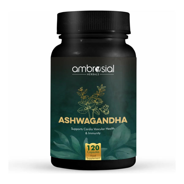 Ashwagandha 500mg 120 Cápsulas Suplemento Natural Para Energía Y Reducción De Estrés