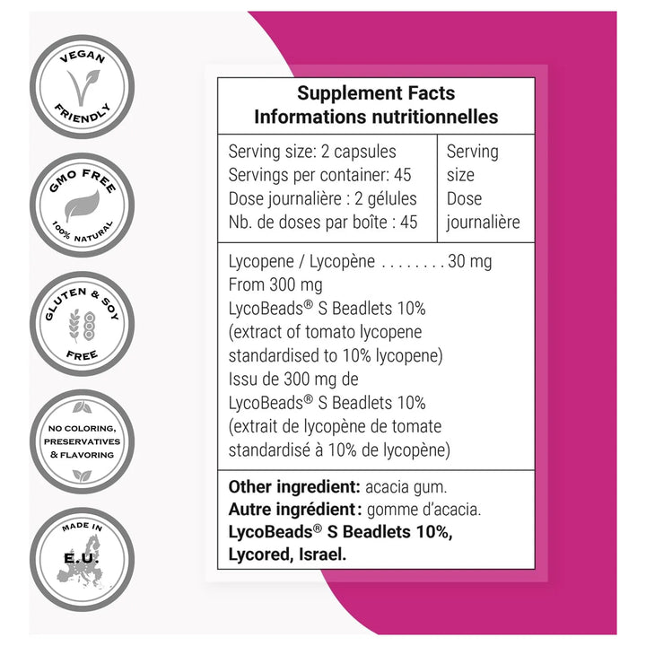 Licopeno 30 Mg Alta Potencia Extracto De Tomate 90 Cápsulas - Imagen 4