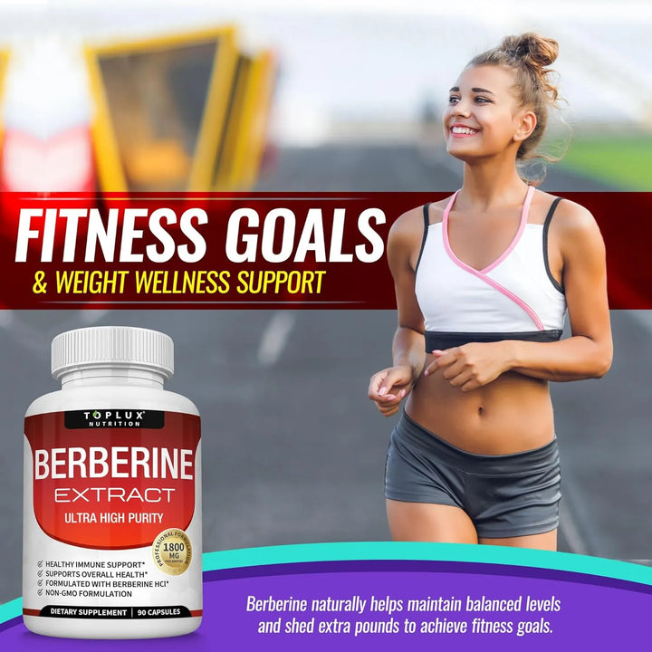 Berberina Plus 1800 Mg Hcl Complex Bienestar General 90 Cap - Imagen 5