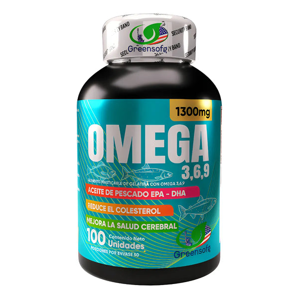 Omega 3, 6 & 9 Epa Dha 1300mg Puro Americano Natural - Imagen 1