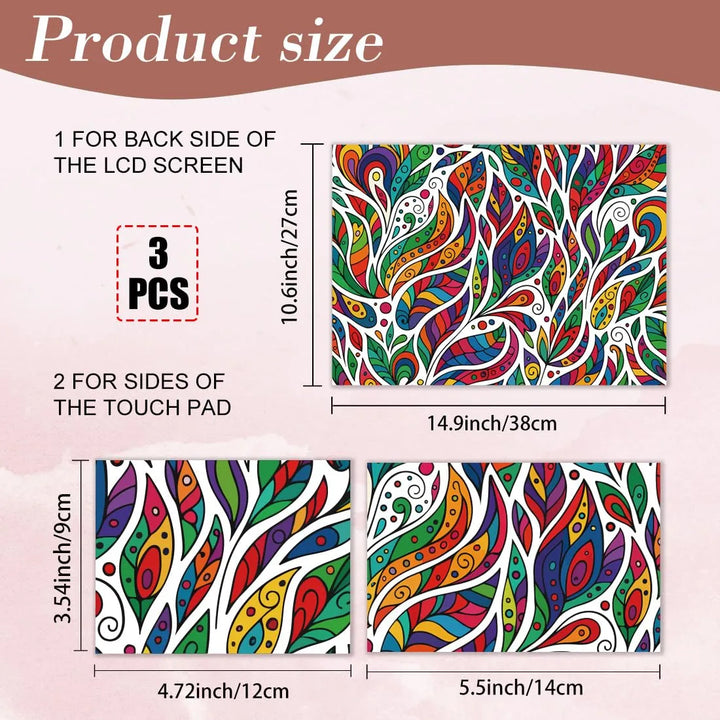 Adhesivo Vinilo Reutilizable Colorido Para Portátil Cubierta Color - Imagen 2