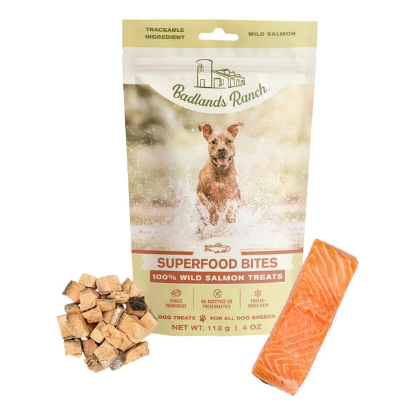 Bocados Crudos Liofilizados Para Perros Rico En Proteínas Salmón Salvaje