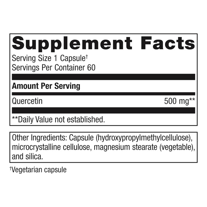 Cápsulas Quercetina 500 Mg Para Inmunidad Y Salud Cardiovasc - Imagen 2