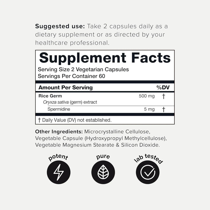 Espermidina Ultra Concentrada 500 Mg Para Hombres Y Mujeres - Imagen 2