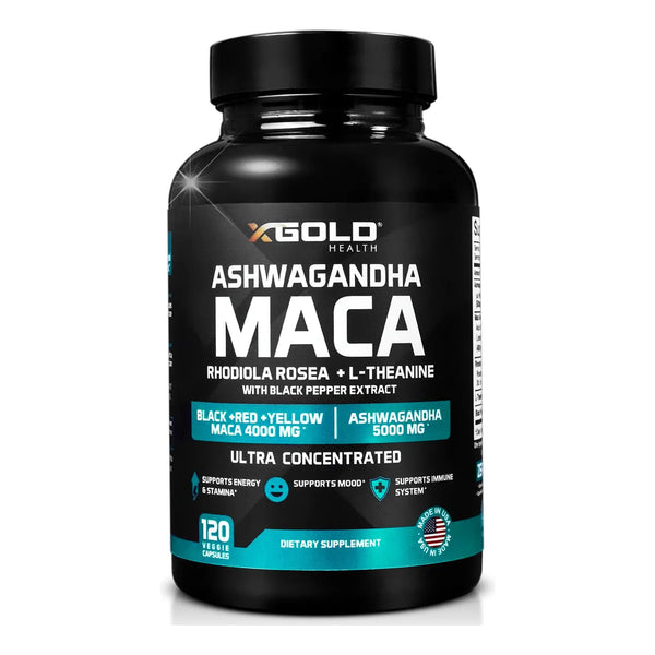 Cápsulas De Ashwagandha 5000 Mg Con Extracto De Raíz De Maca - Imagen 1
