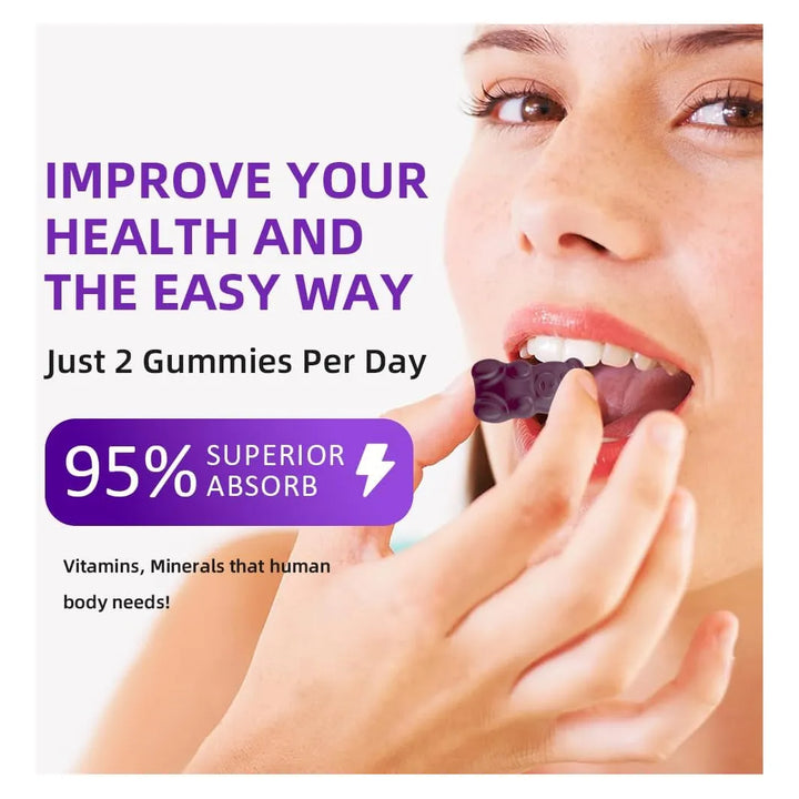 Gomitas De Calcio Magnesio Zinc 600 Mg Para Mujeres Fortalec - Imagen 4