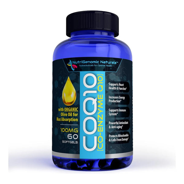 Coenzima Q10 100 Mg Con Aceite De Oliva Orgánico 60 Cápsulas - Imagen 1