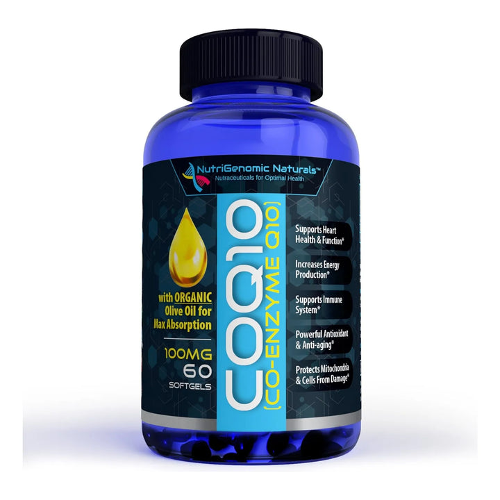 Coenzima Q10 100 Mg Con Aceite De Oliva Orgánico 60 Cápsulas - Imagen 1