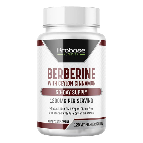 Berberina 1200mg Con Extracto De Canela 120 Cápsulas Vegano Sin Gluten