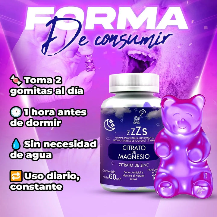 Gomas Para Dormir Sueño Profund Uva - Imagen 8