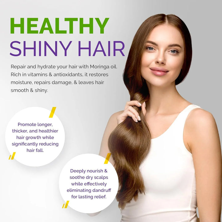 Aceite De Moringa Puro Con Aceite Esencial De Flor De Loto A - Imagen 4