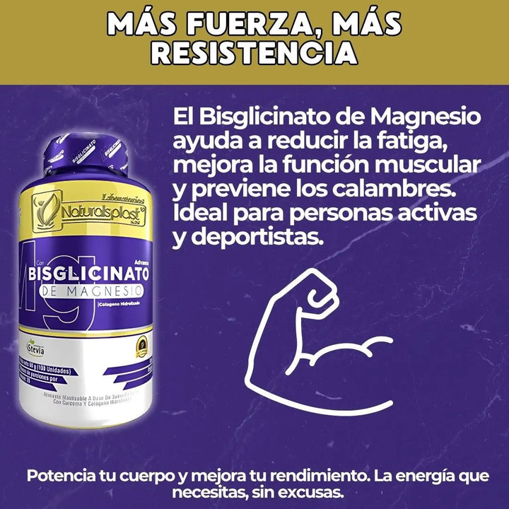 Bisglicinato Magnesio X100 2uni Natural - Imagen 8
